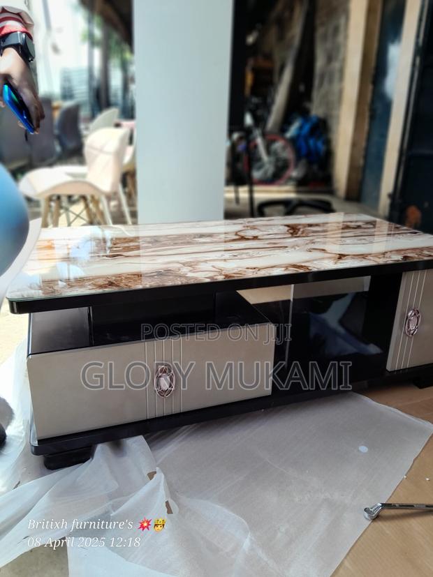 Brown Marble Coffee Table - main view