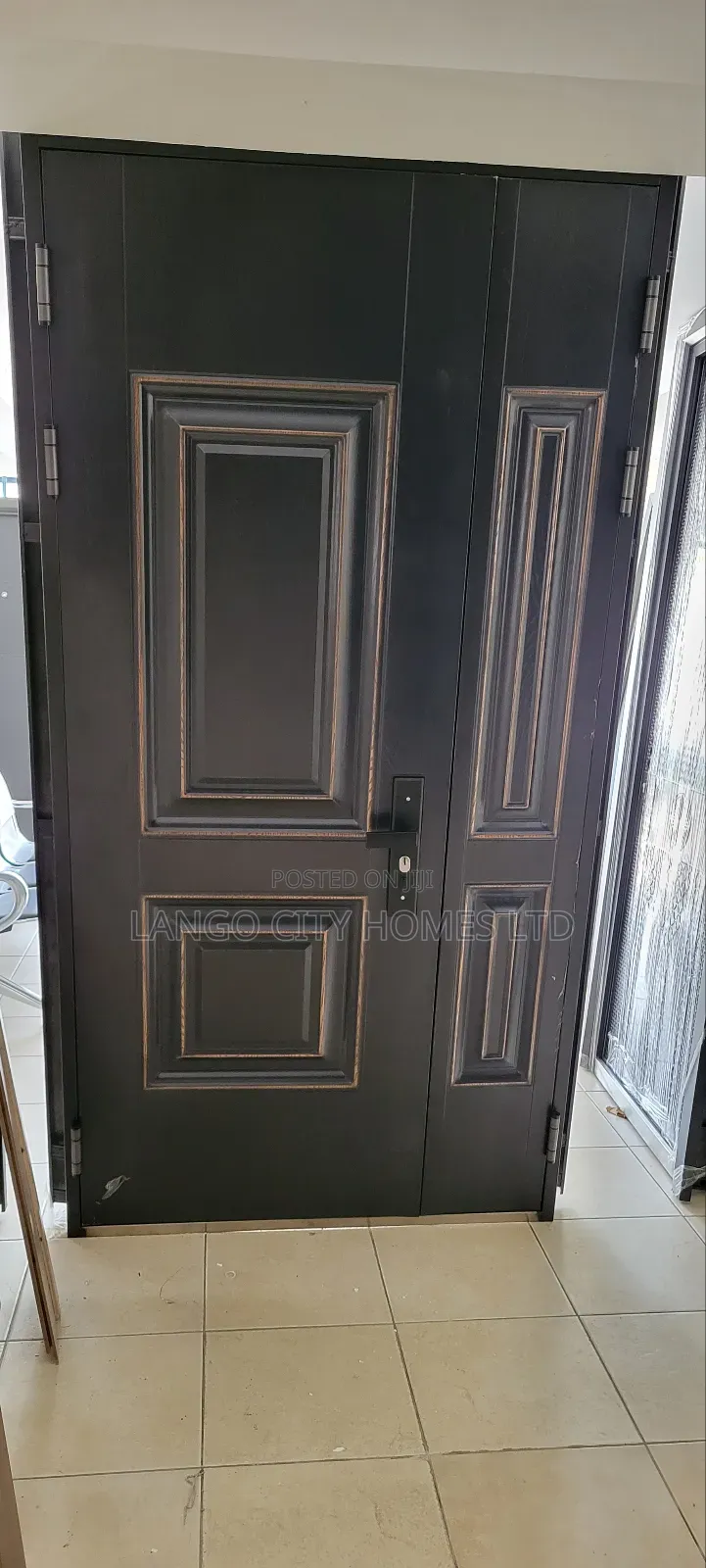 Cast Aluminium Double Steel Security Door