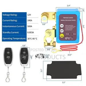 Car Battery Kill Switch Anti Theft, Automatic Cut/Shut Off