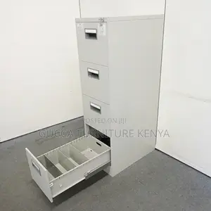 Cabinets: Steel Office 4-File Drawer Cabinet