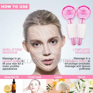 2pcs Ice Globes for Facials Massage Tool Set