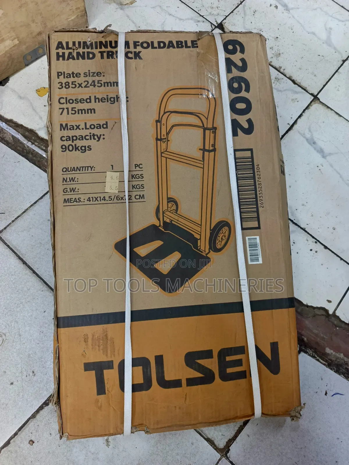 Tolsen 90kg Foldable Trolley Platform