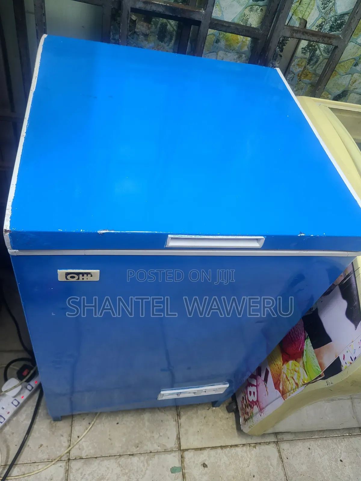 Blue Deep Freezer