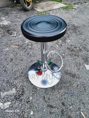 Black Pedicure Stool Adjustable