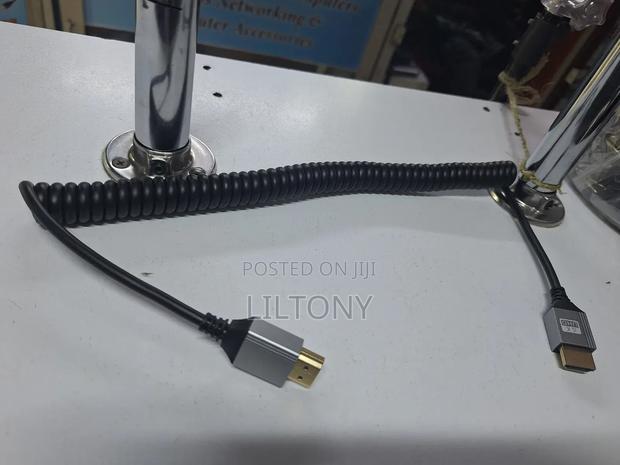 2mtrs Spiral Hdmi to Hdmi Cable - thumbnail 2