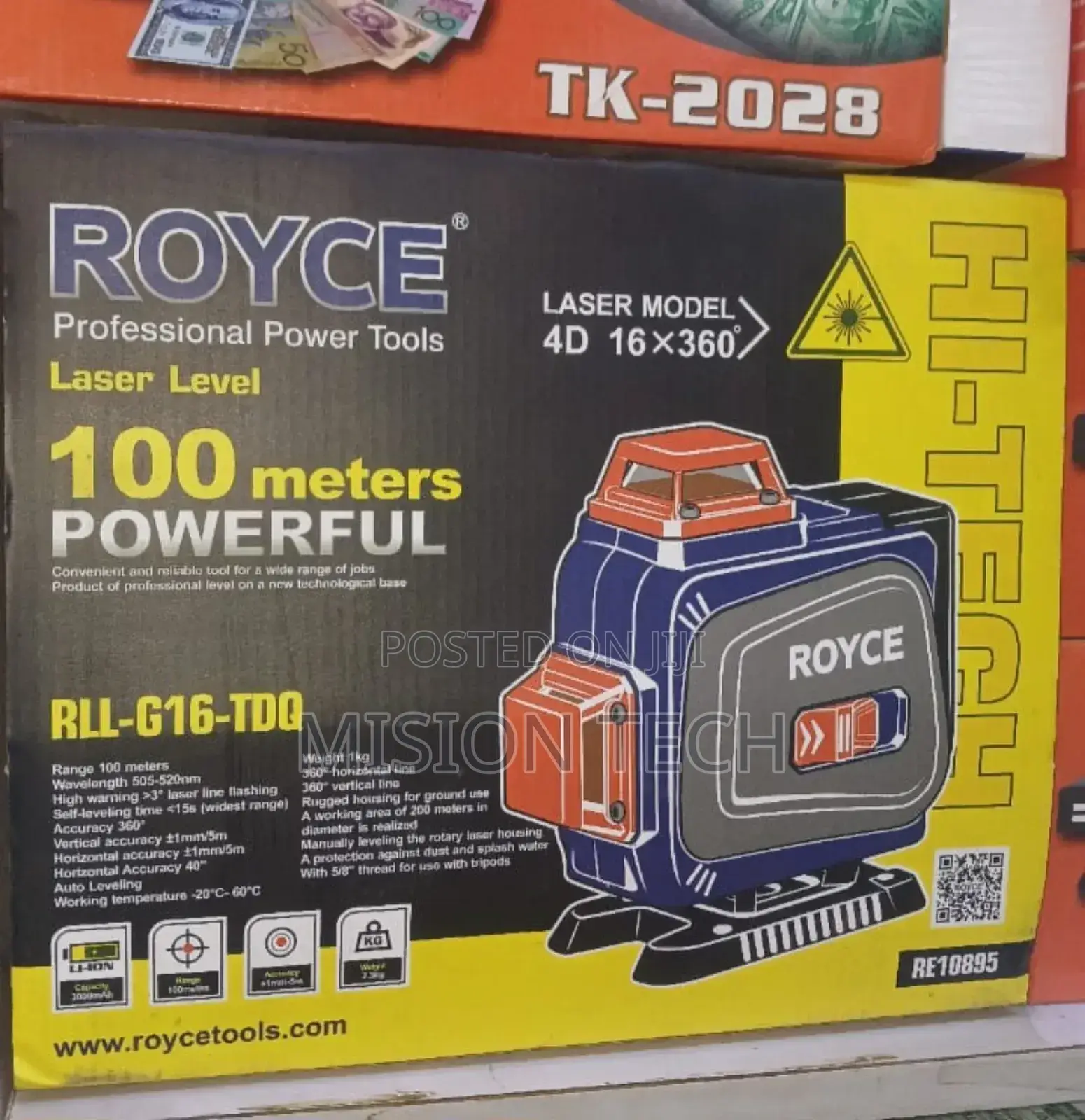Royce Laser Level 
100 Meters 
12lines 360° 