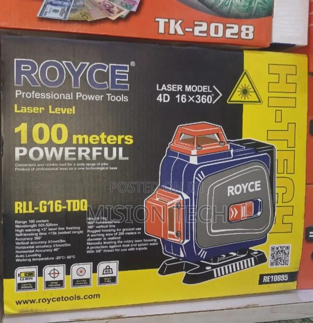 Royce Laser Level
100 Meters
12lines 360°