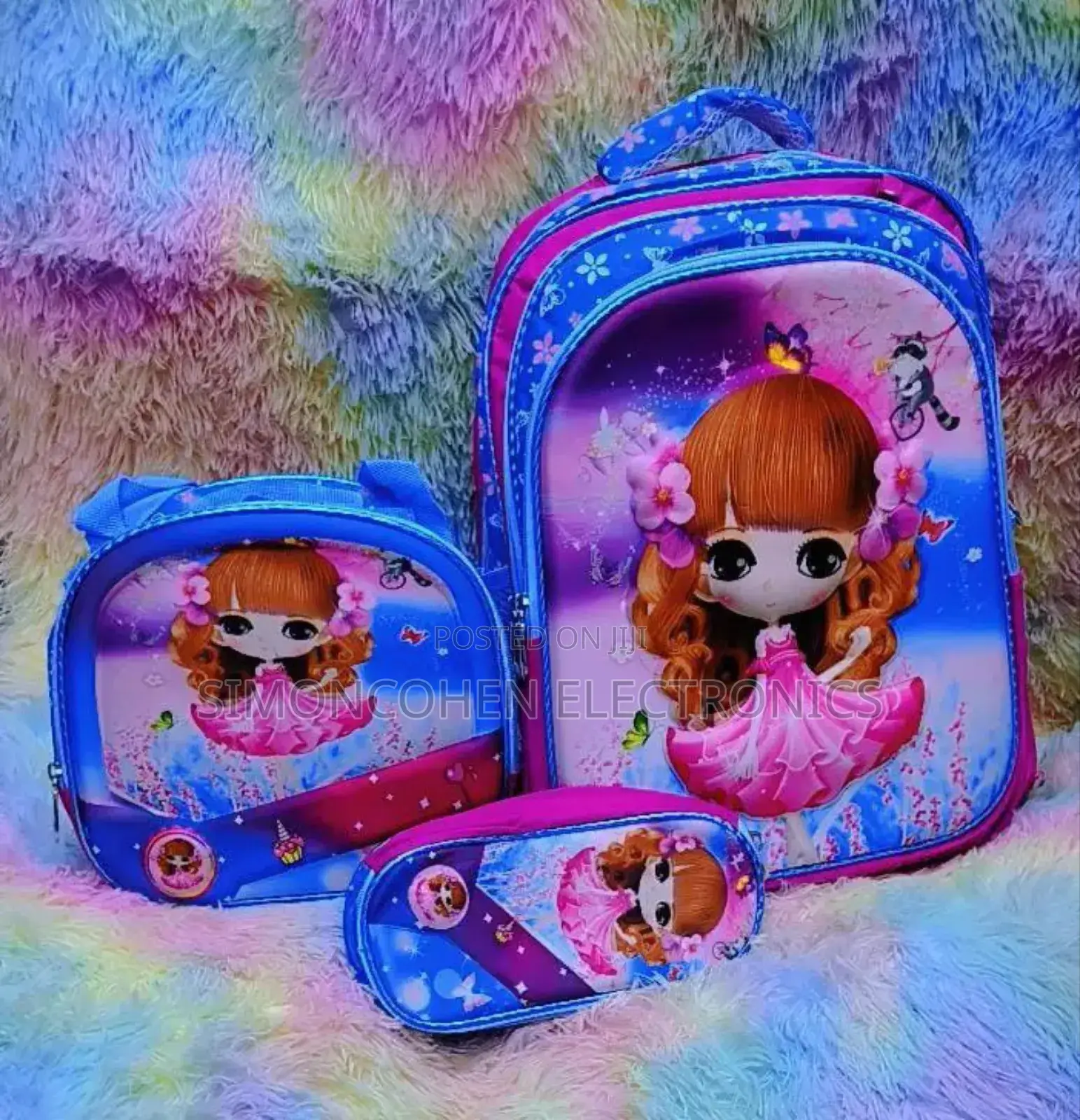 3 in 1 Cartoon Themed School Bag