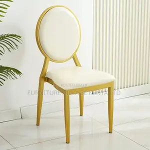 Office Chairs: Gold Chrome Banquet Office Conference Chair