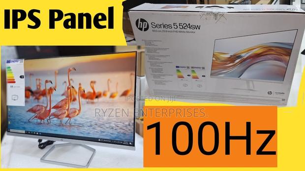 Hp Series 5 23.8′′ Fhd White Monitor – 524sw - main view