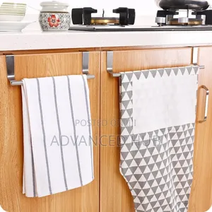 Kitchen Cabinet Door Towel Bar