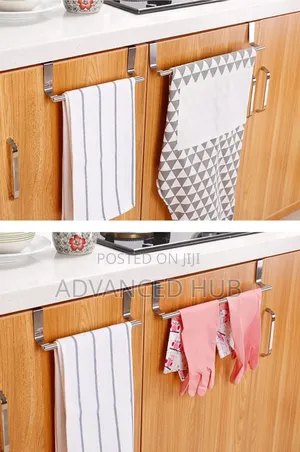 Kitchen Cabinet Door Towel Bar