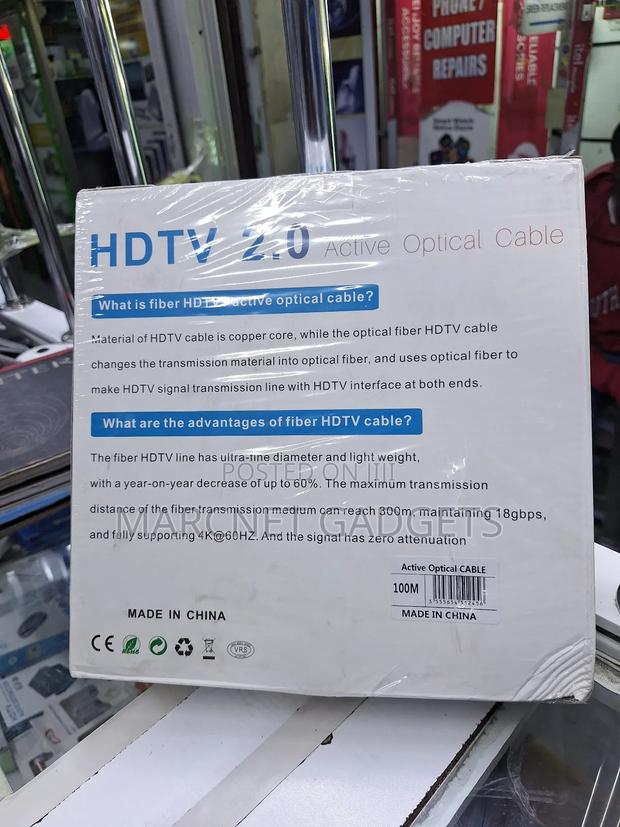 HDTV 2.0 Active Optical Hdmi Cable 100m 2160p - thumbnail 2