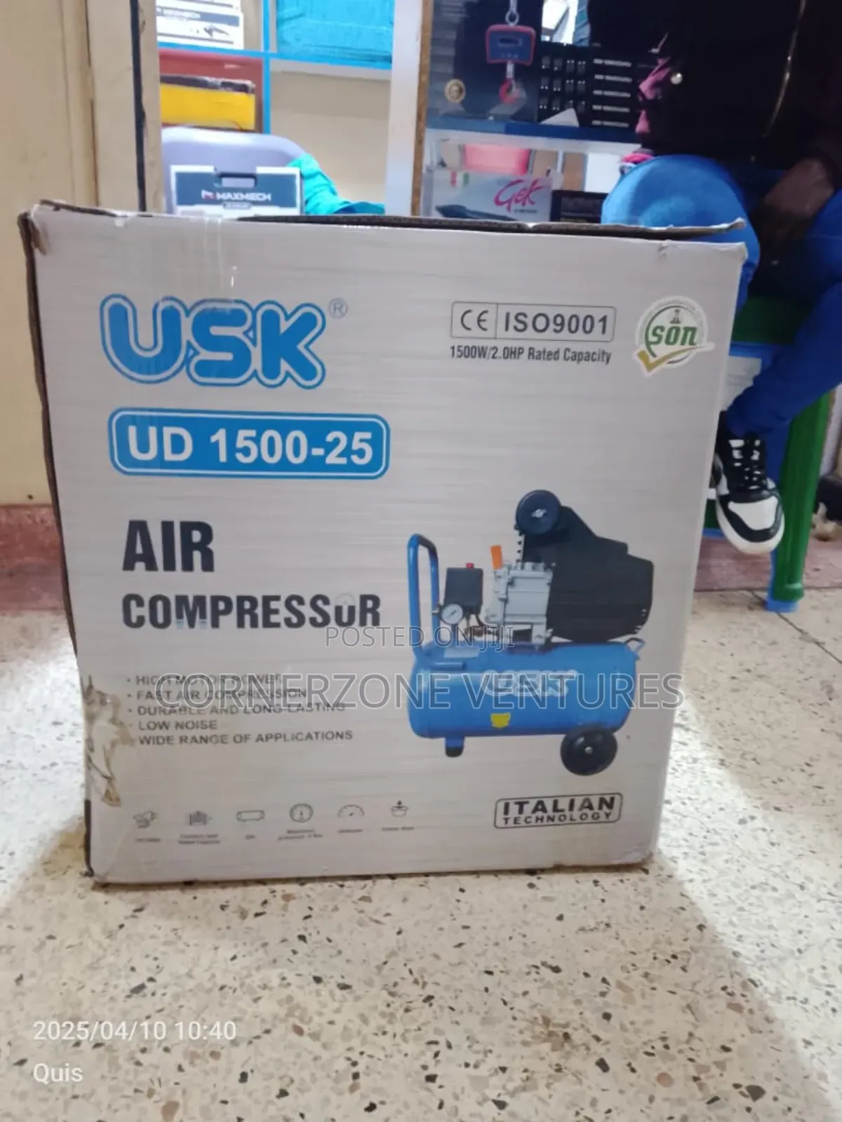 Electric Air Compressor, Usk 25.0l