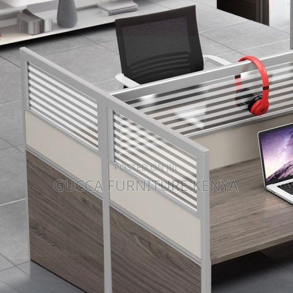 Workstations: 4-Person Dual-Base Computer Workstation Desk - thumbnail 4