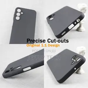 Surphy Samsung Galaxy A15 Black Silicone Phone Case