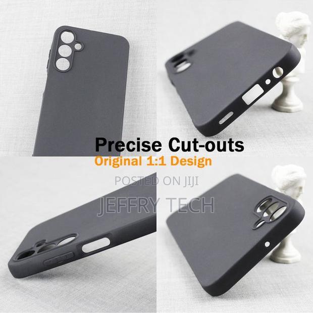 Surphy Samsung Galaxy A15 Black Silicone Phone Case - thumbnail 3