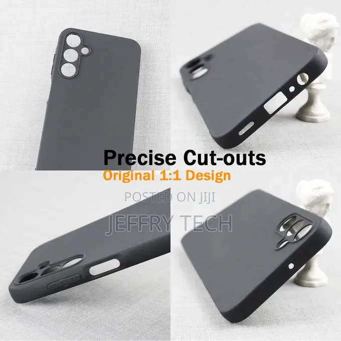 Surphy Samsung Galaxy A15 Black Silicone Phone Case