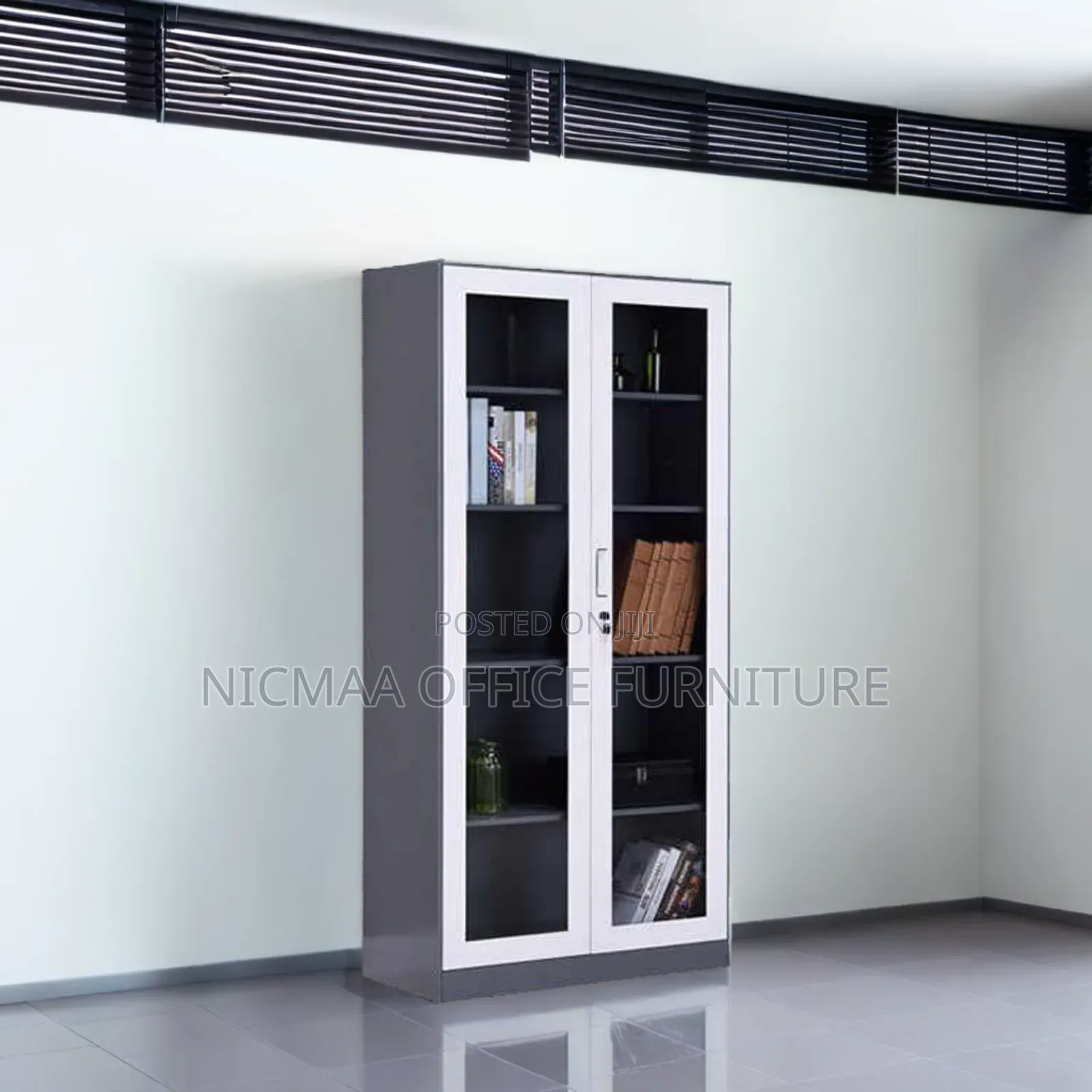 Full Glass File Cabinet