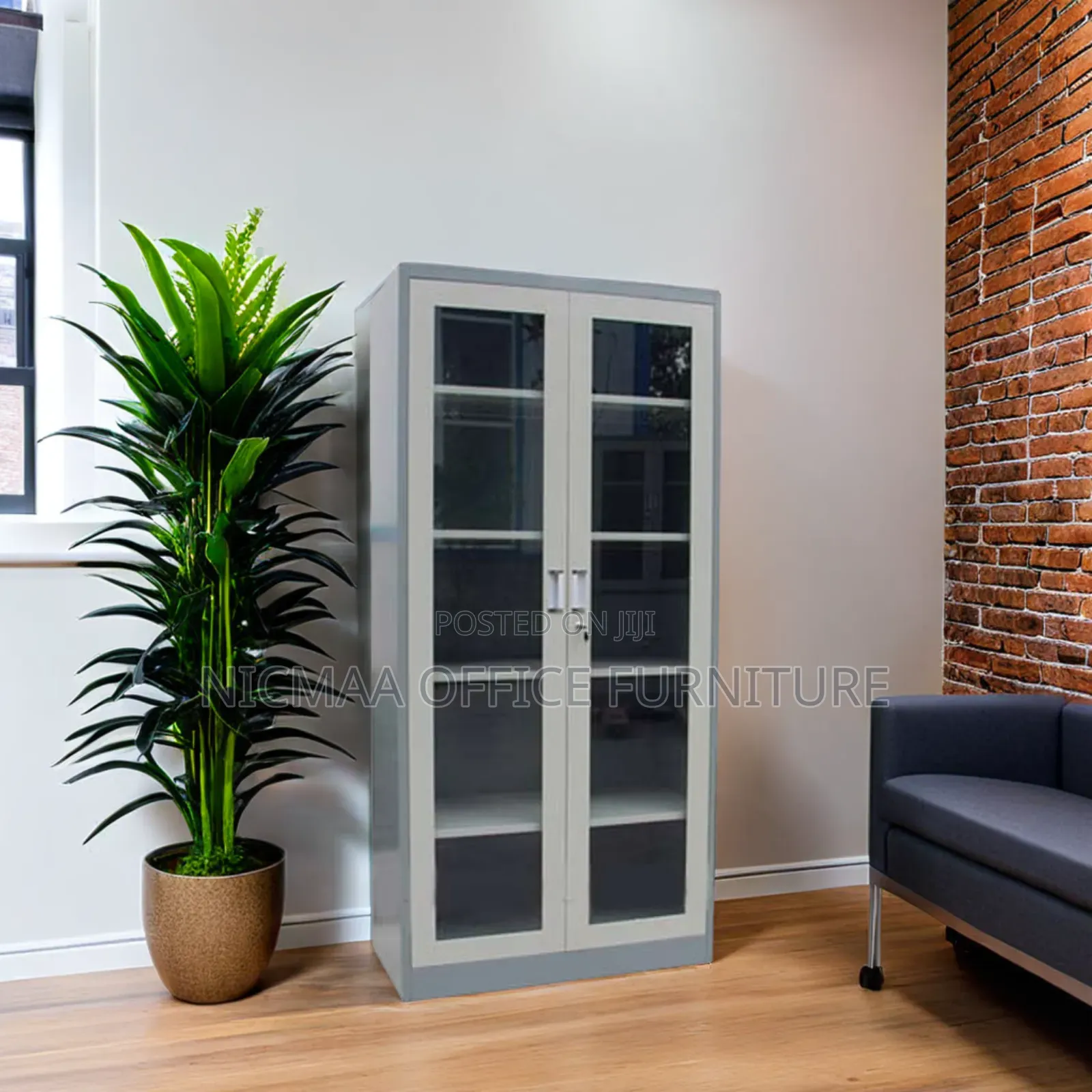 Full Glass File Cabinet
