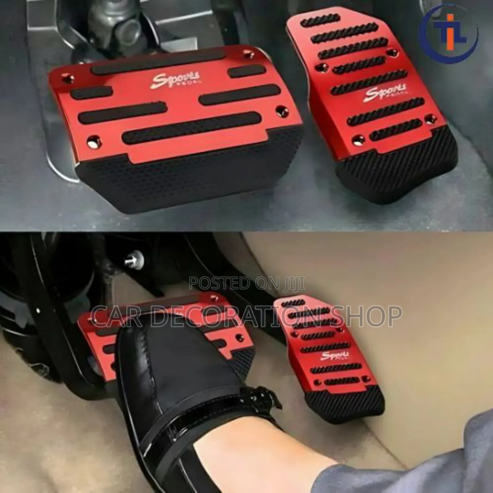 Generc Brake Accelerator Sport Nonslip Pedal Pad 2pc Set