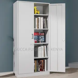 Cabinets:Heavy-Duty Office Locker Unit 2-Door Steel