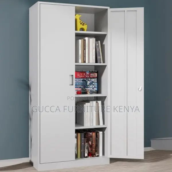 Cabinets:Heavy-Duty Office Locker Unit 2-Door Steel