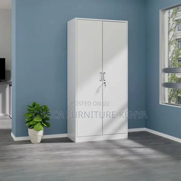 Cabinets:Heavy-Duty Office Locker Unit 2-Door Steel