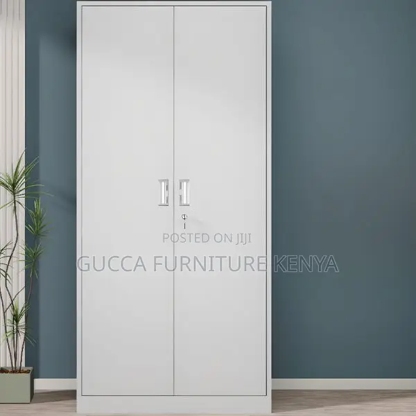 Cabinets:Heavy-Duty Office Locker Unit 2-Door Steel