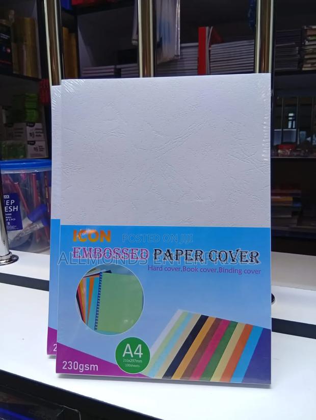 A Ream of Embossed Binding Covers- 100pcs - thumbnail 4