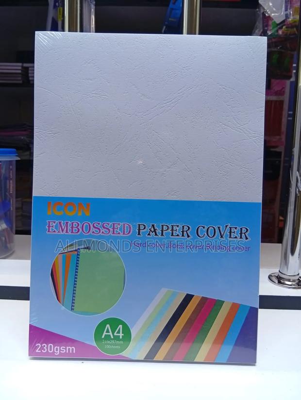 A Ream of Embossed Binding Covers- 100pcs - thumbnail 7