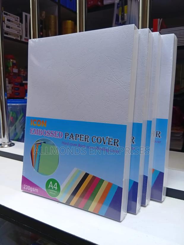 A Ream of Embossed Binding Covers- 100pcs - thumbnail 5