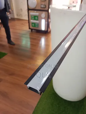 Black Aluminum Profiles, Channels 7mm by 17mm