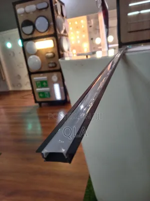 Black Aluminum Profiles, Channels 7mm by 17mm