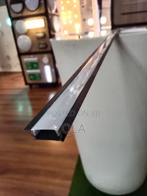 Black Aluminum Profiles, Channels 7mm by 17mm