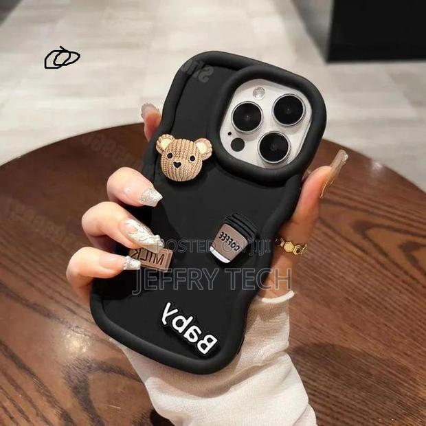 Zvasst 3d Bear Candy Cartoon Case for iPhone 15 Pro Max - thumbnail 3
