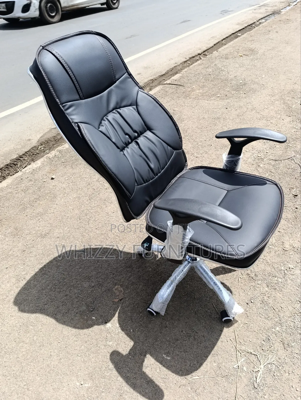 High Black Chair