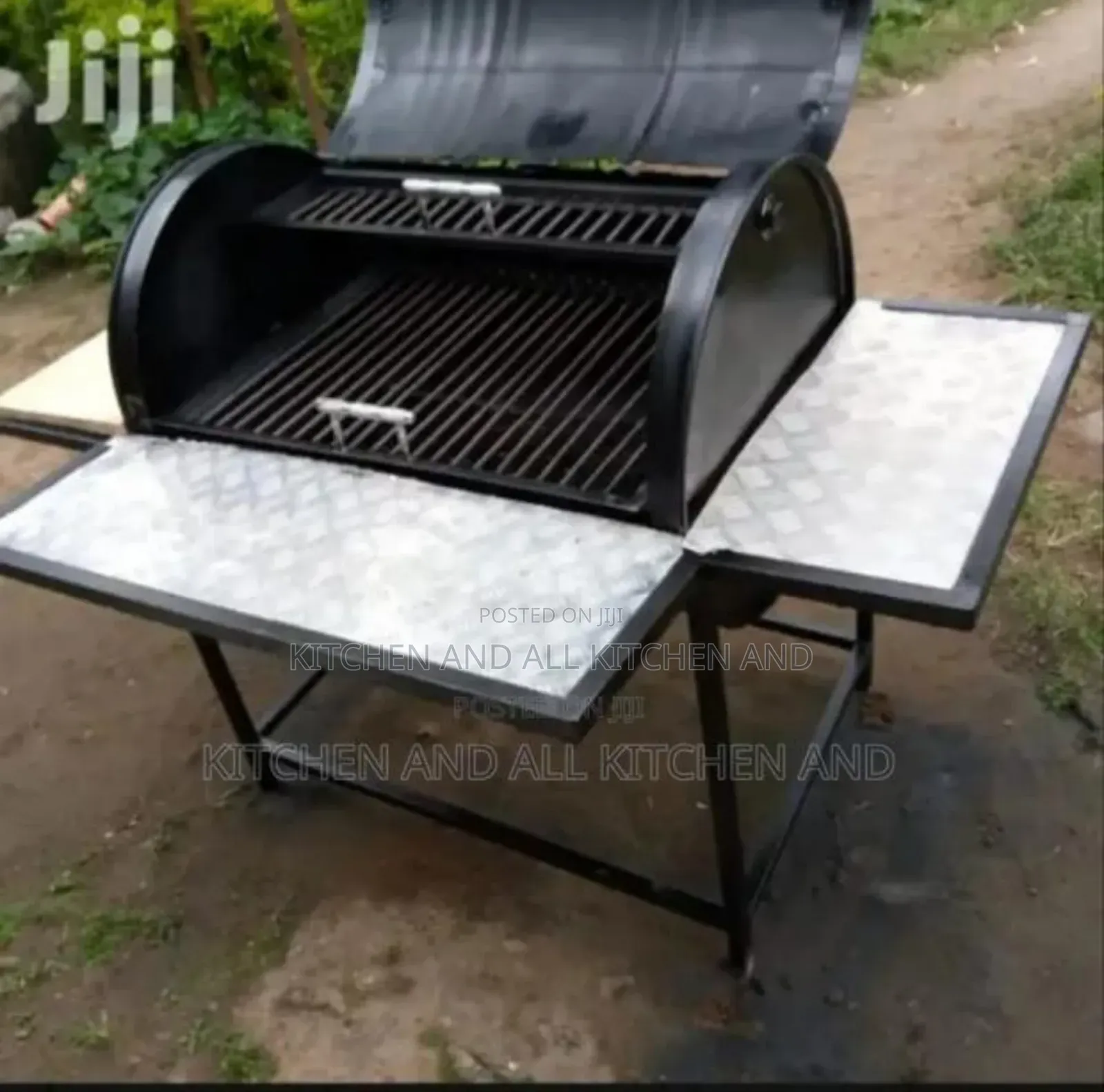 Mild Steel Nyama Choma Grill With Workspace