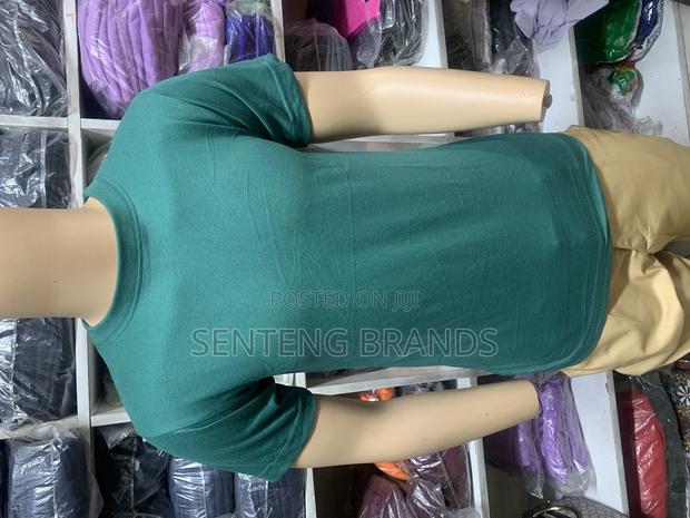 Darkgreen Plain Tshirts - thumbnail 3