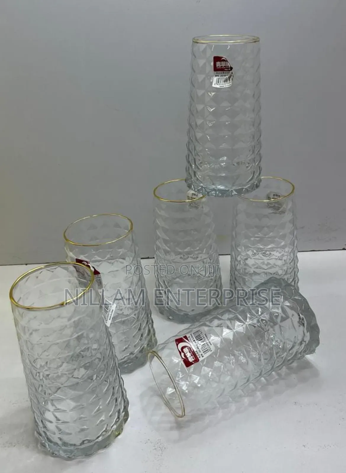 High-Quality Borosilicate Water, Juice Glasses