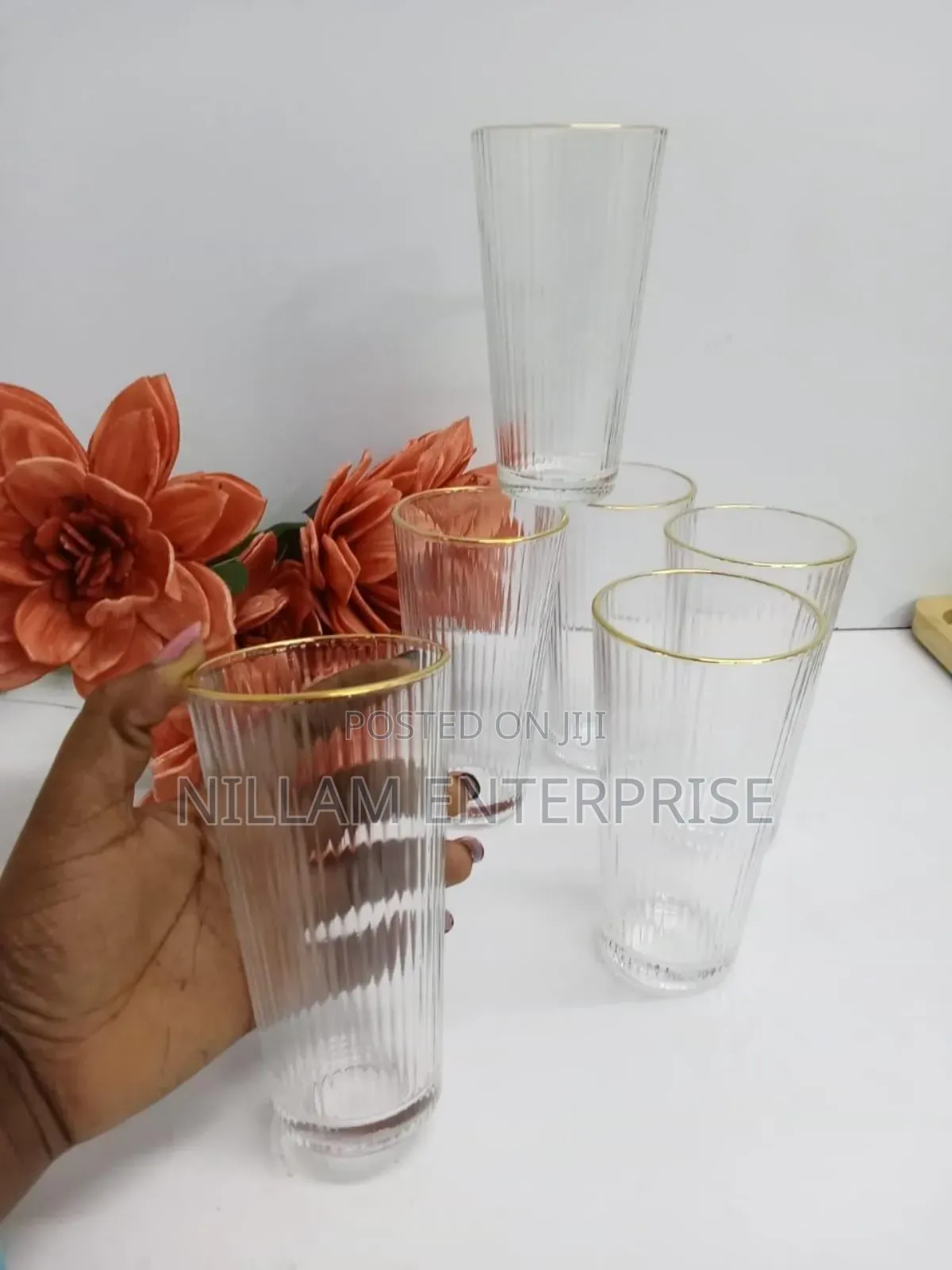 High-Quality Borosilicate Water, Juice Glasses