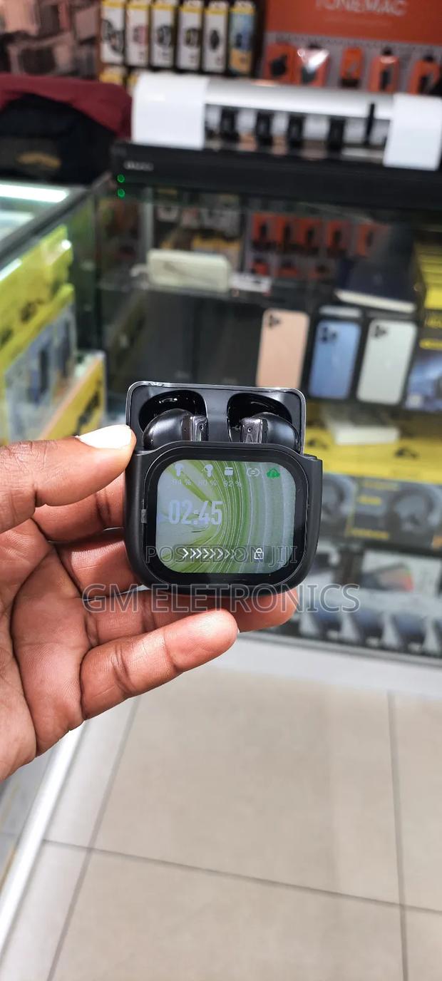 Original Awei Tp100 Enc Earbuds With Touch Screen-Black - thumbnail 4