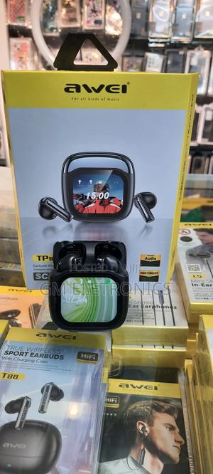 Original Awei Tp100 Enc Earbuds With Touch Screen-Black - thumbnail 2