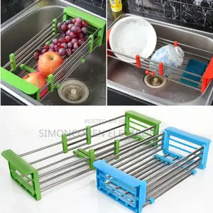 Expandable Over the Kitchen Sink Drain Shelf