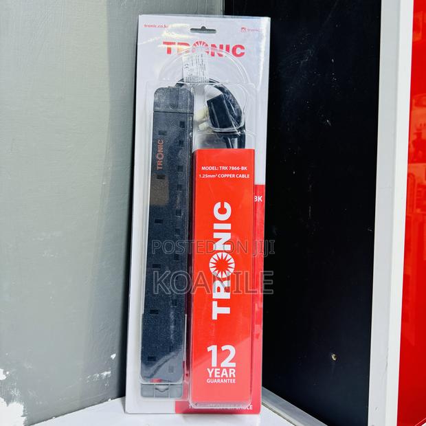Tronic 6 Way Extension (High Quality With Surge Protector)