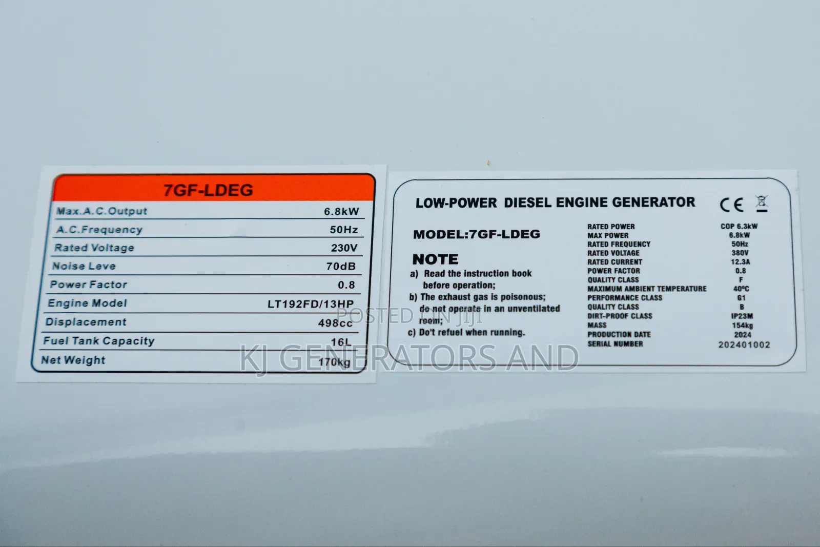 Pacwell 7.5kva Silent Generator