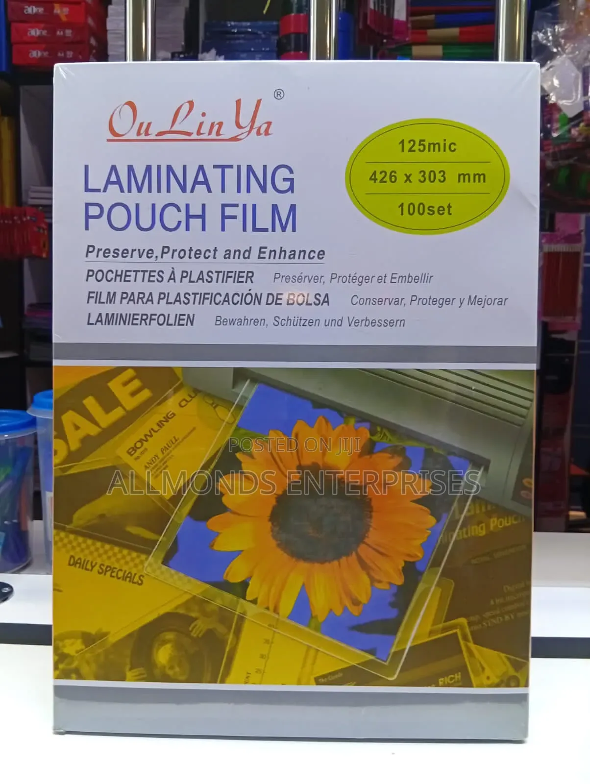 A3 Laminating Pouches Film(Chetak)- Ream of 100pcs