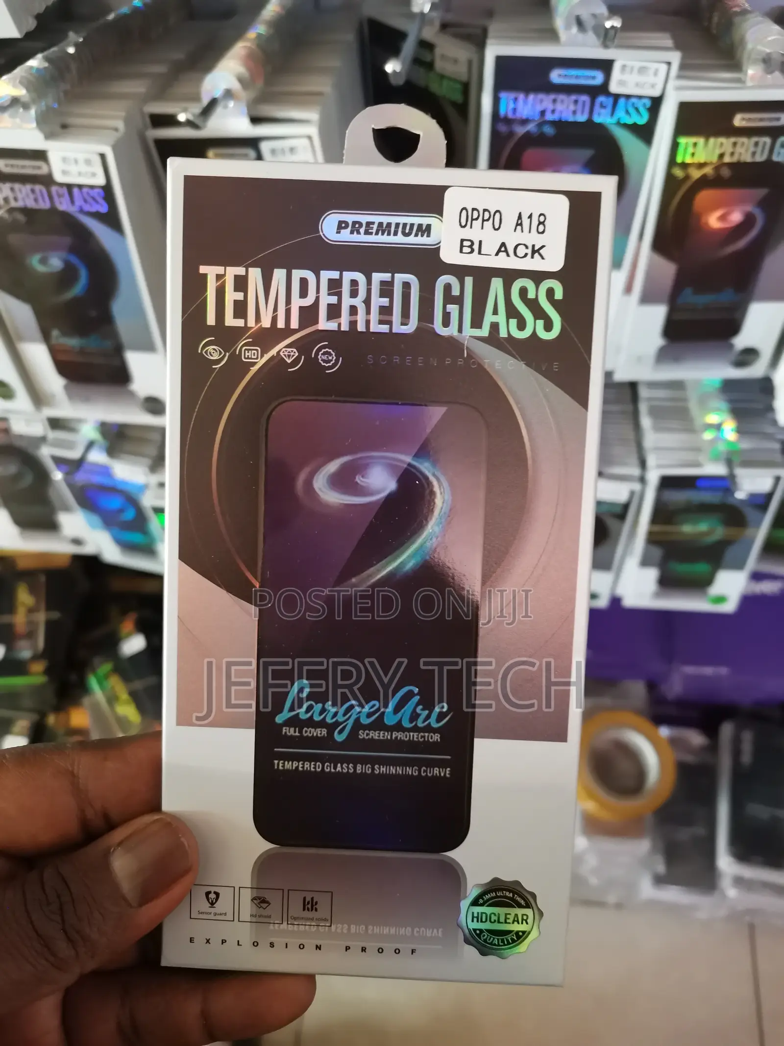 Kjyfoani Oppo A18 Privacy Screen Protector Tempered Glass