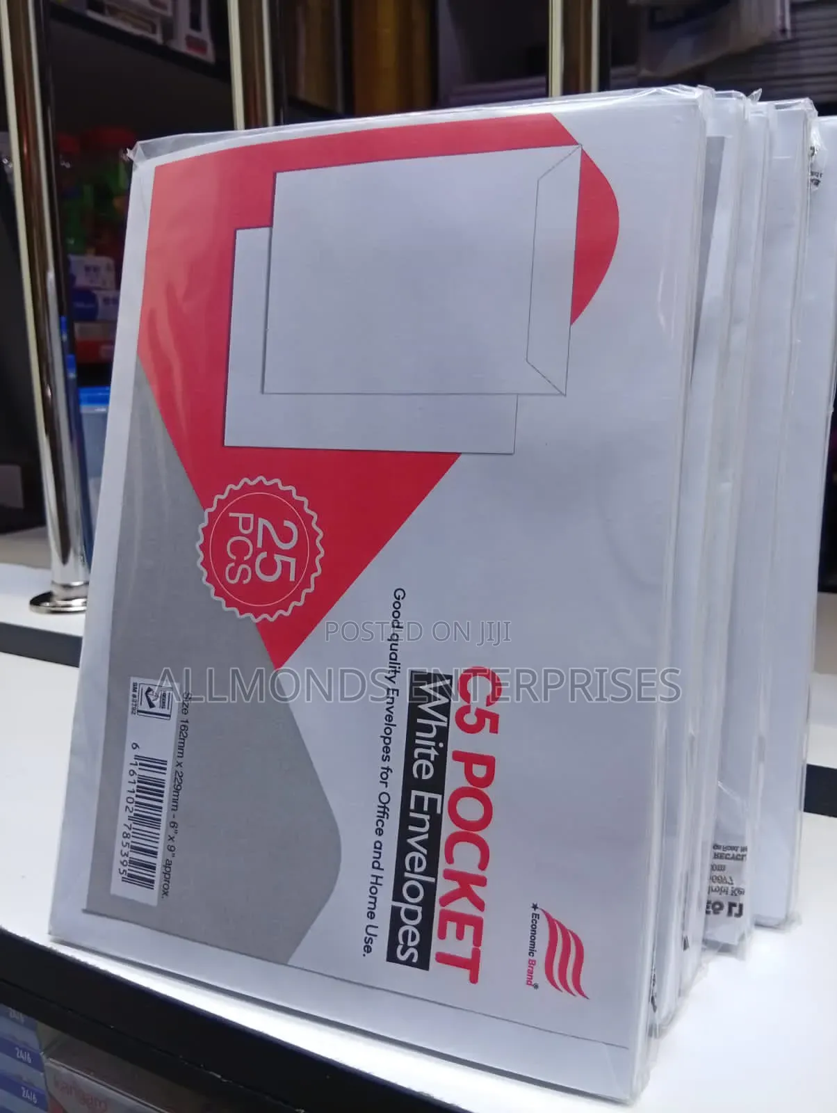 C5/A5 Pocket White Envelope (Economics)- 1piece