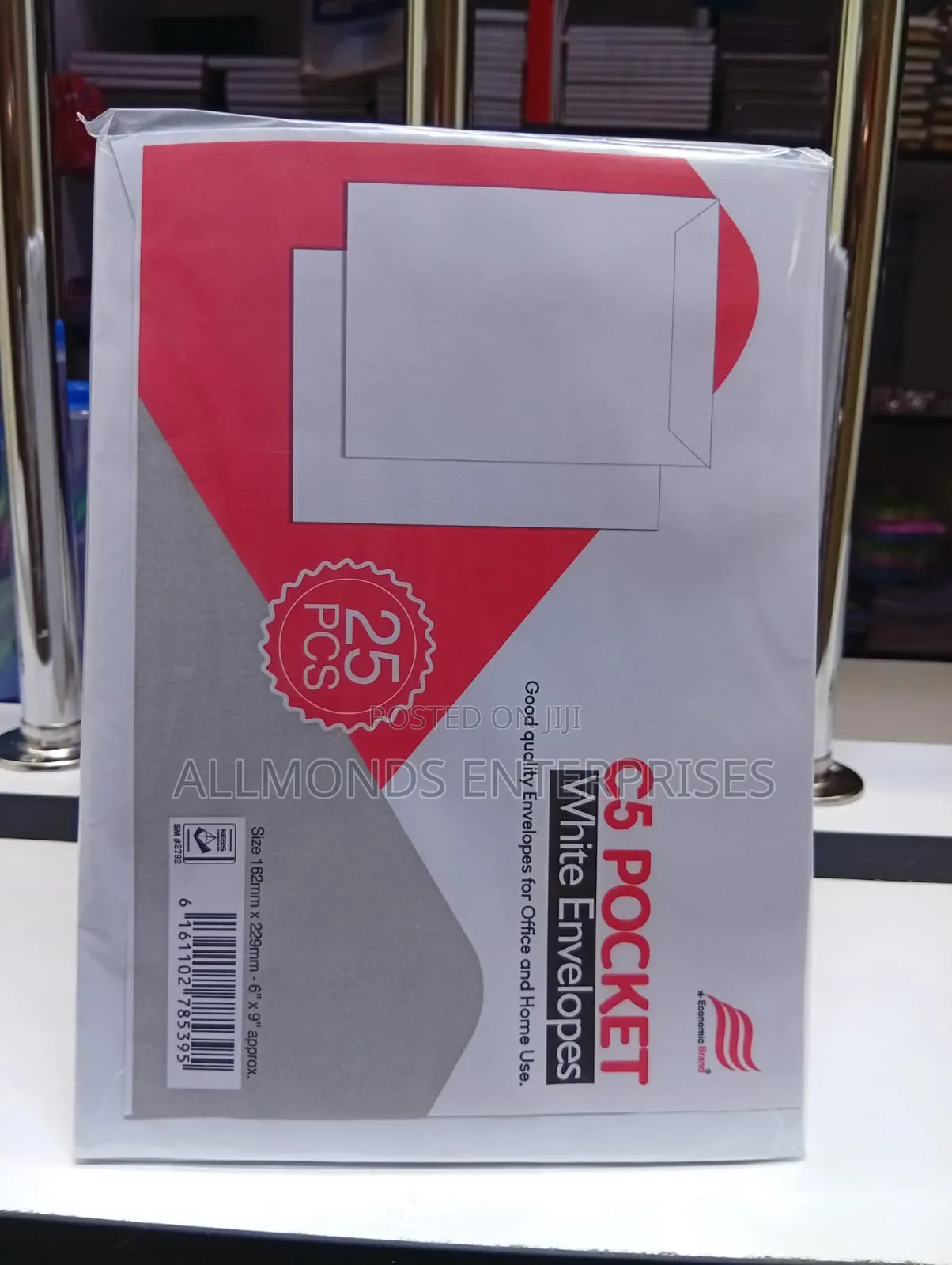 C5/A5 Pocket White Envelope (Economics)- 1piece